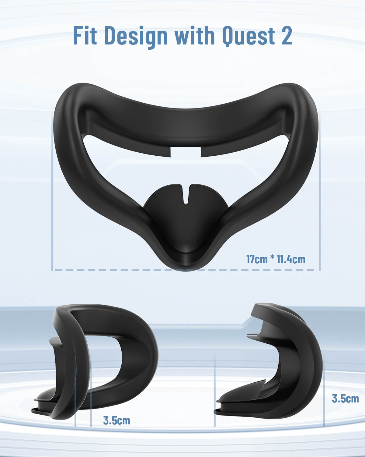 Funda facial de silicona ZyberVR Quest 2