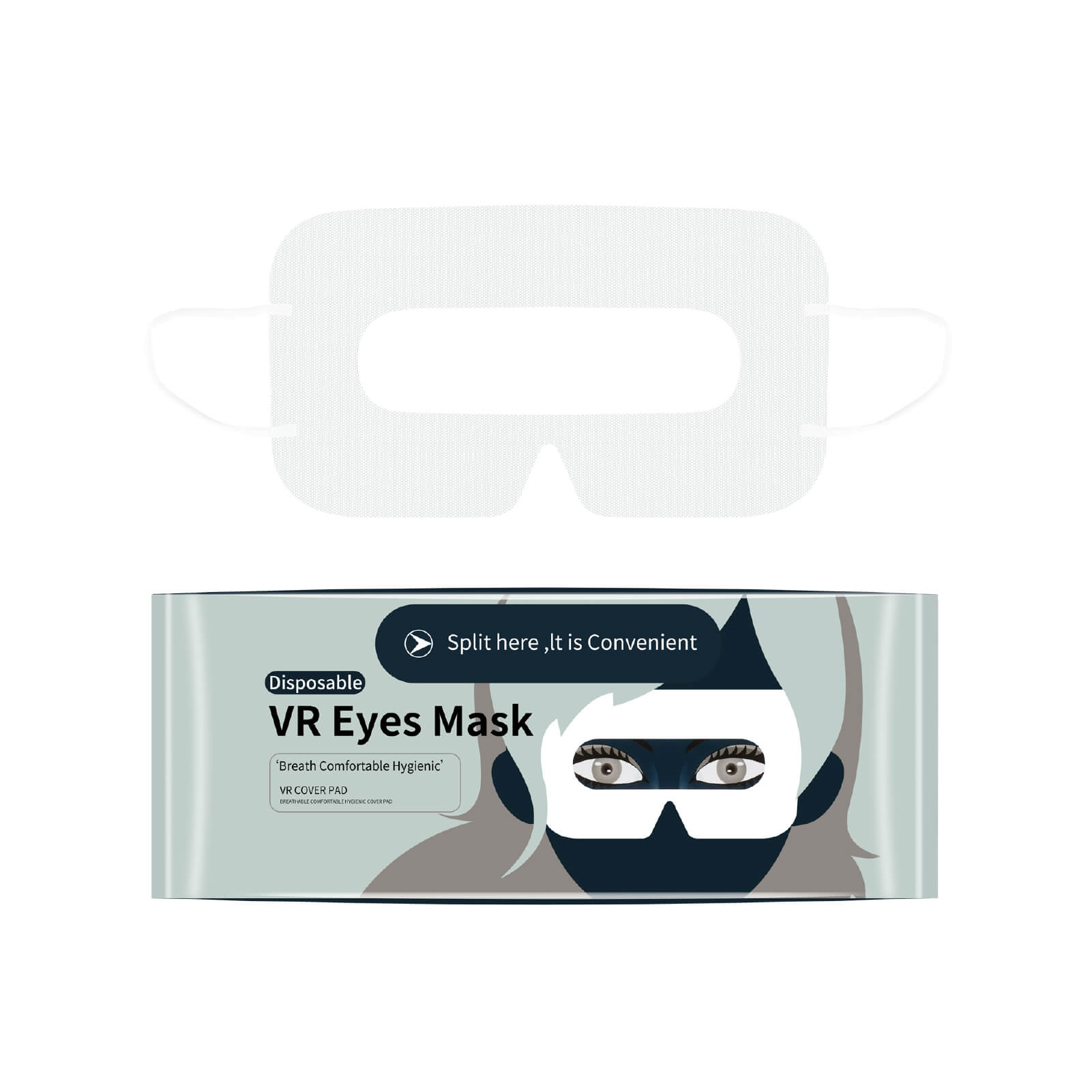 Cubierta facial desechable ZyberVR (100 piezas) para Quest 2, Pico 4 y PSVR2