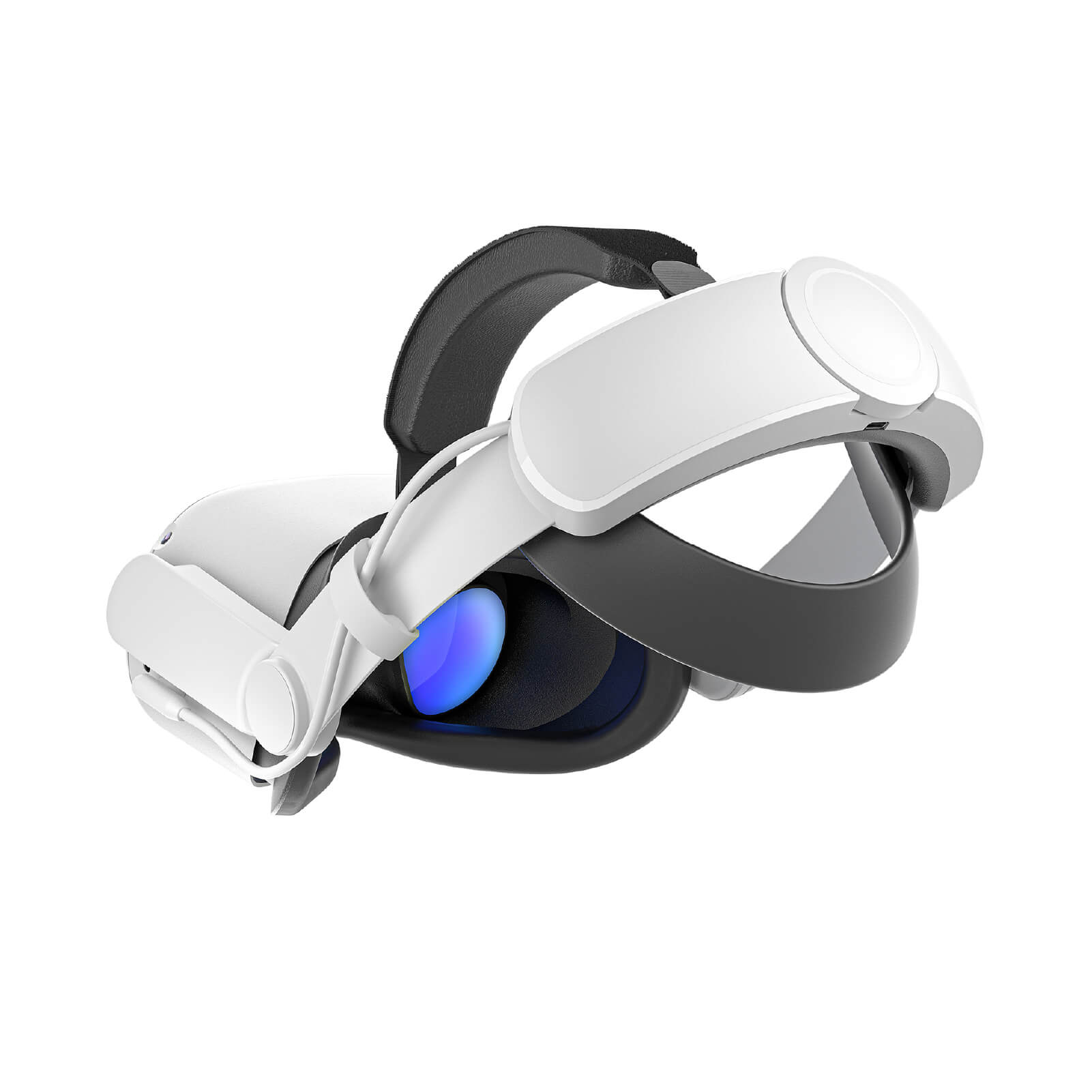  Accesorios de agarre de control mejorados compatibles con  Oculus Quest 2 con apertura de batería, correas de protección de cuero  antitiro para Meta Quest 2 accesorios : Videojuegos