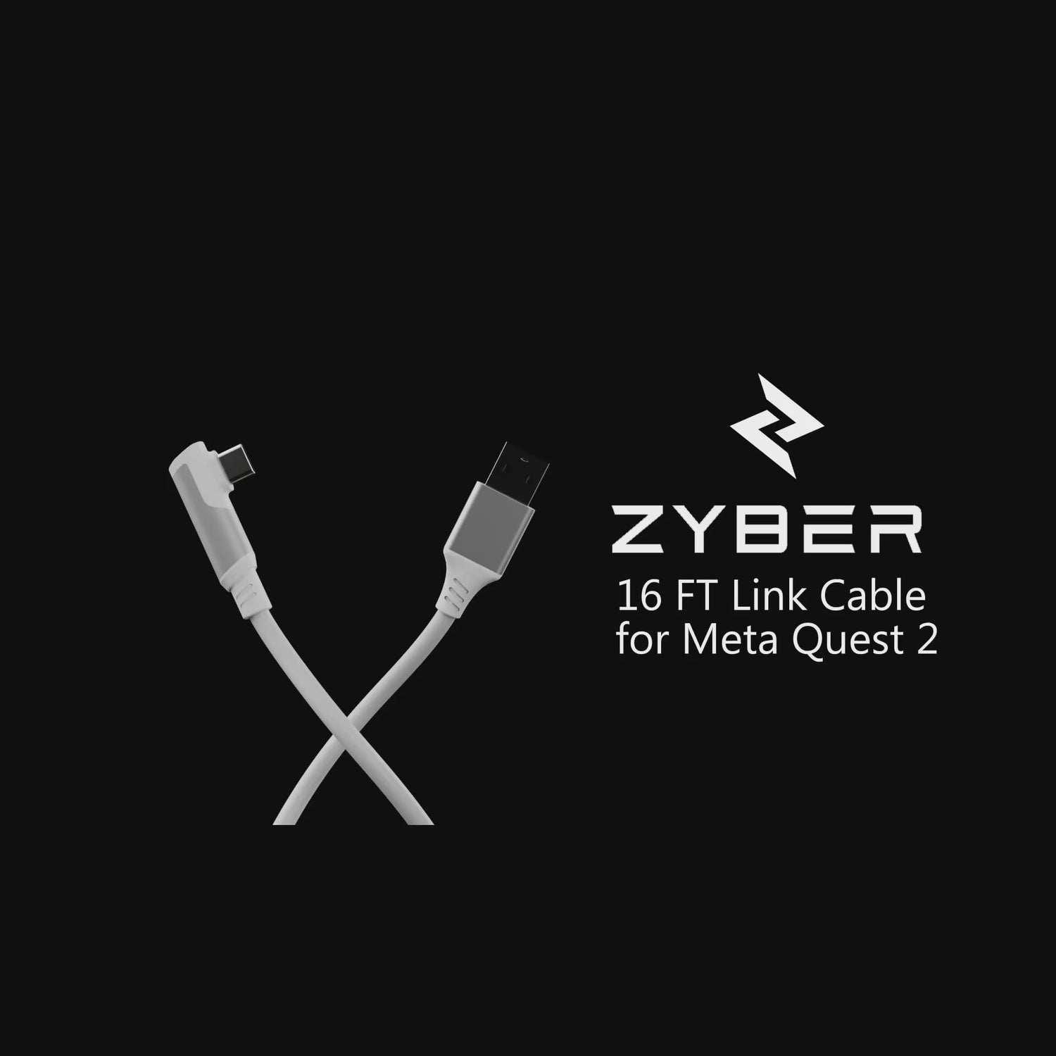 ZyberVR USB-A to USB-C Link Cable 16FT / 5M with LED Indicator