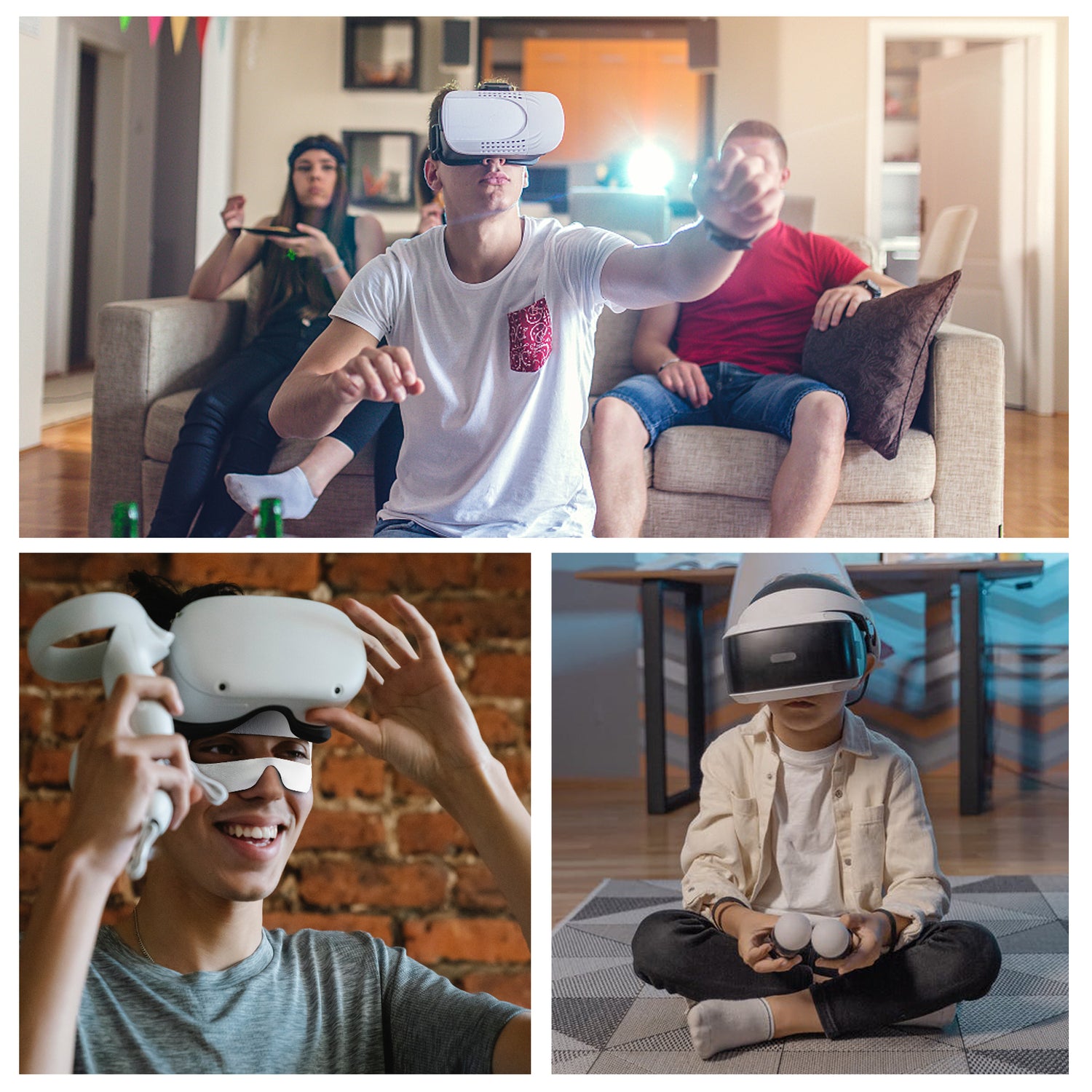 Cubierta facial desechable ZyberVR (100 piezas) para Quest 2, Pico 4 y PSVR2