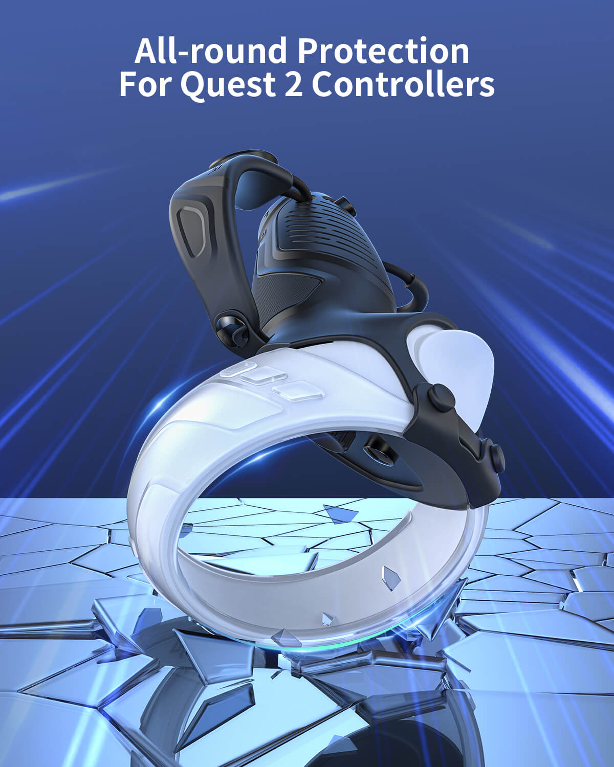 ZyberVR KNIGHT Quest 2 Direct-Charge Controller Grips