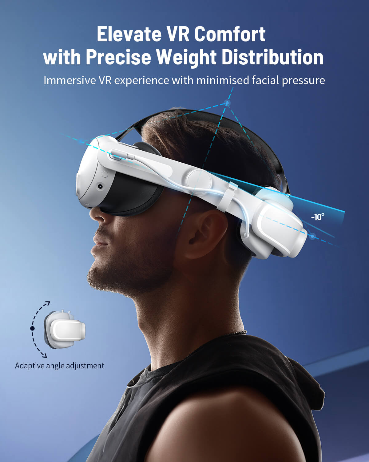 ZyberVR ZERO Elite Strap With Battery for Quest 3/3S