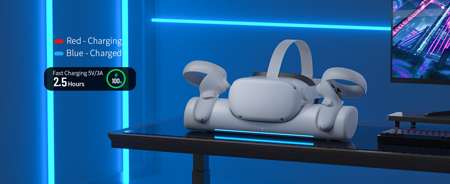ZyberVR Quest Wireless Charging Dock - Main Image