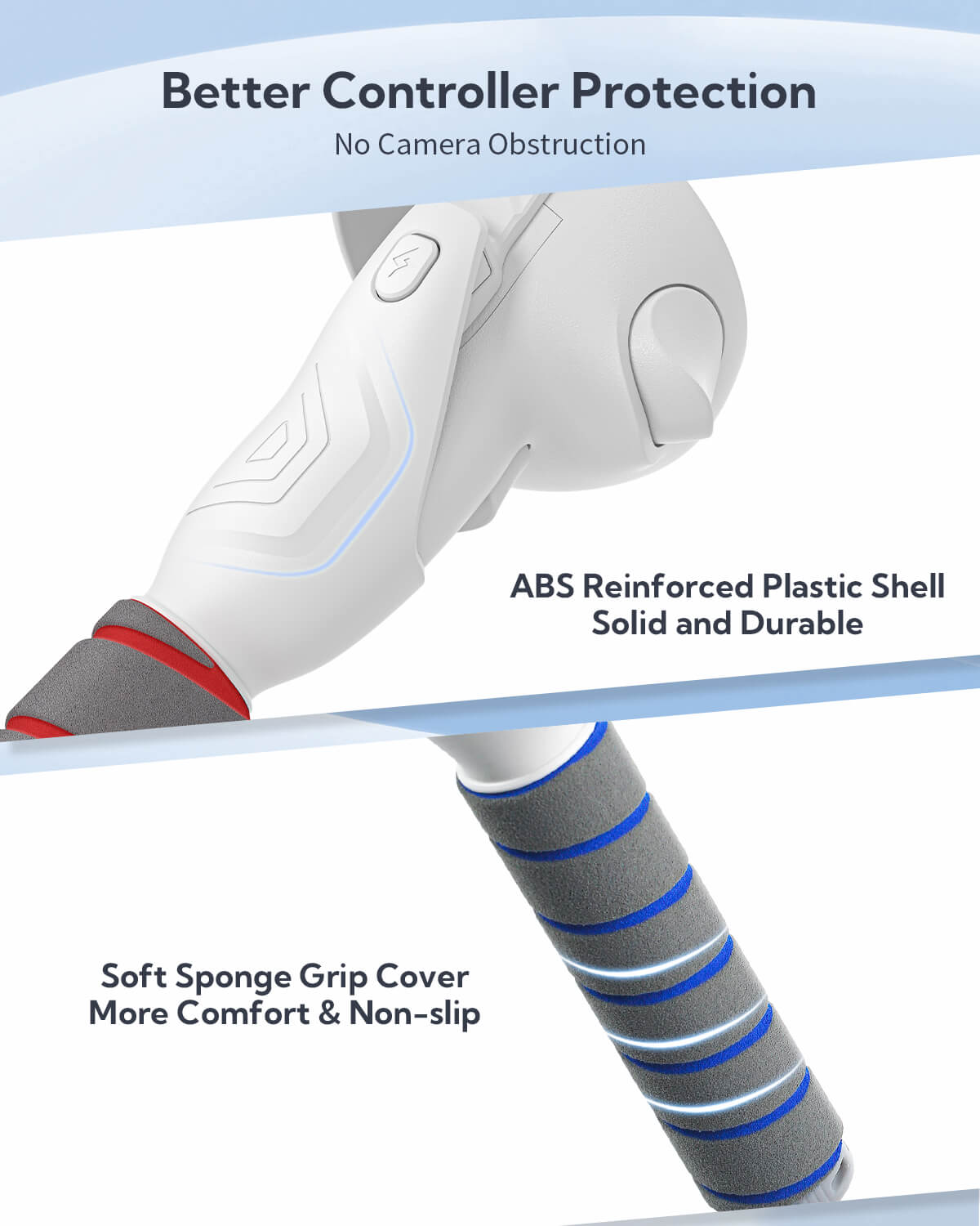 りゅー② ZyberVR KNIGHT Quest 2 Direct-Charge Controller Grips