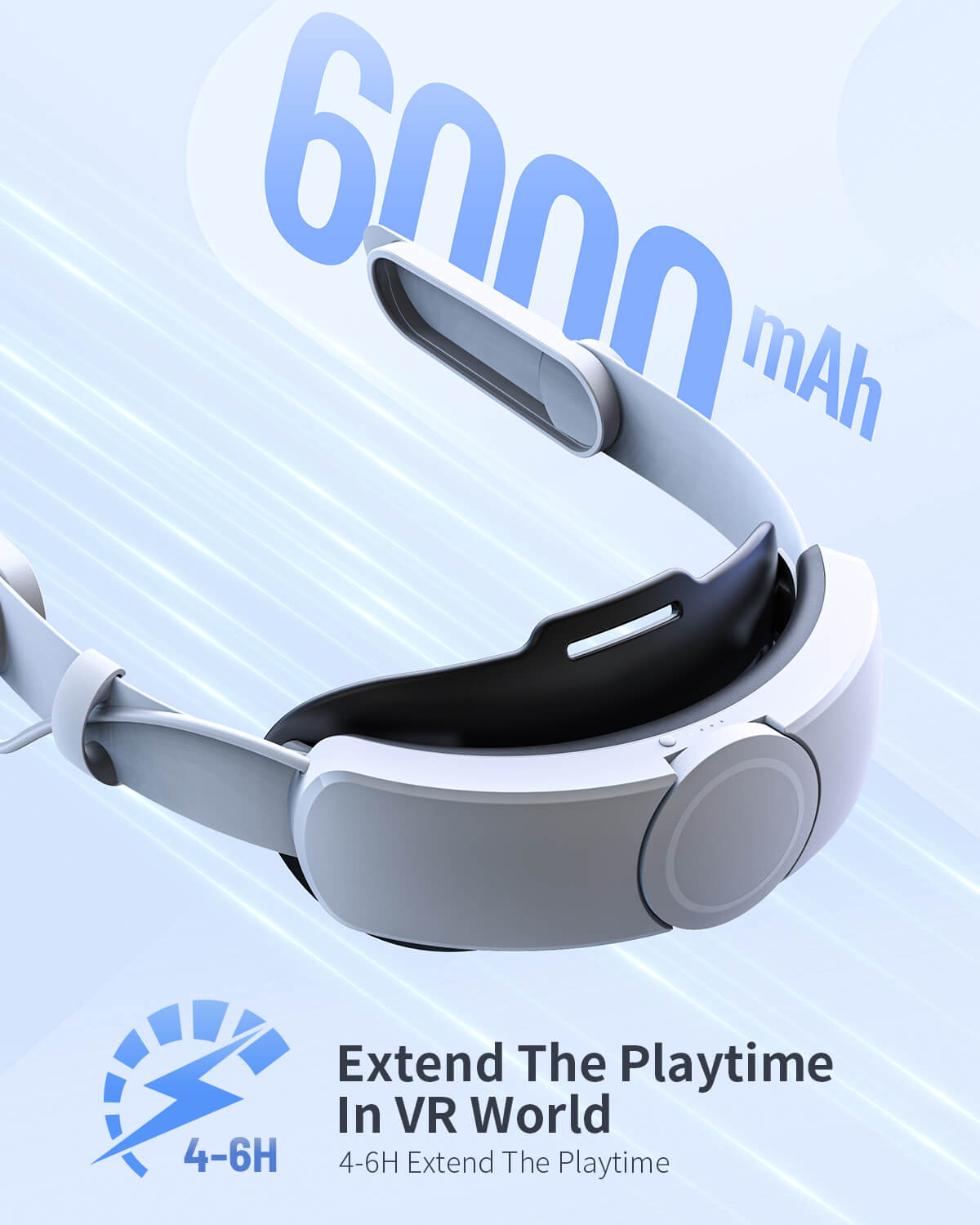 For Meta Oculus Quest 3 VR Headset LED RGB Elite Head Strap w