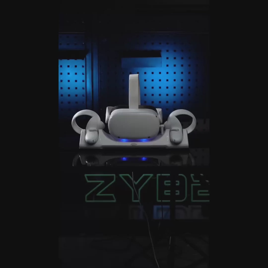Base de carga ZyberVR para auriculares y controladores Quest 2
