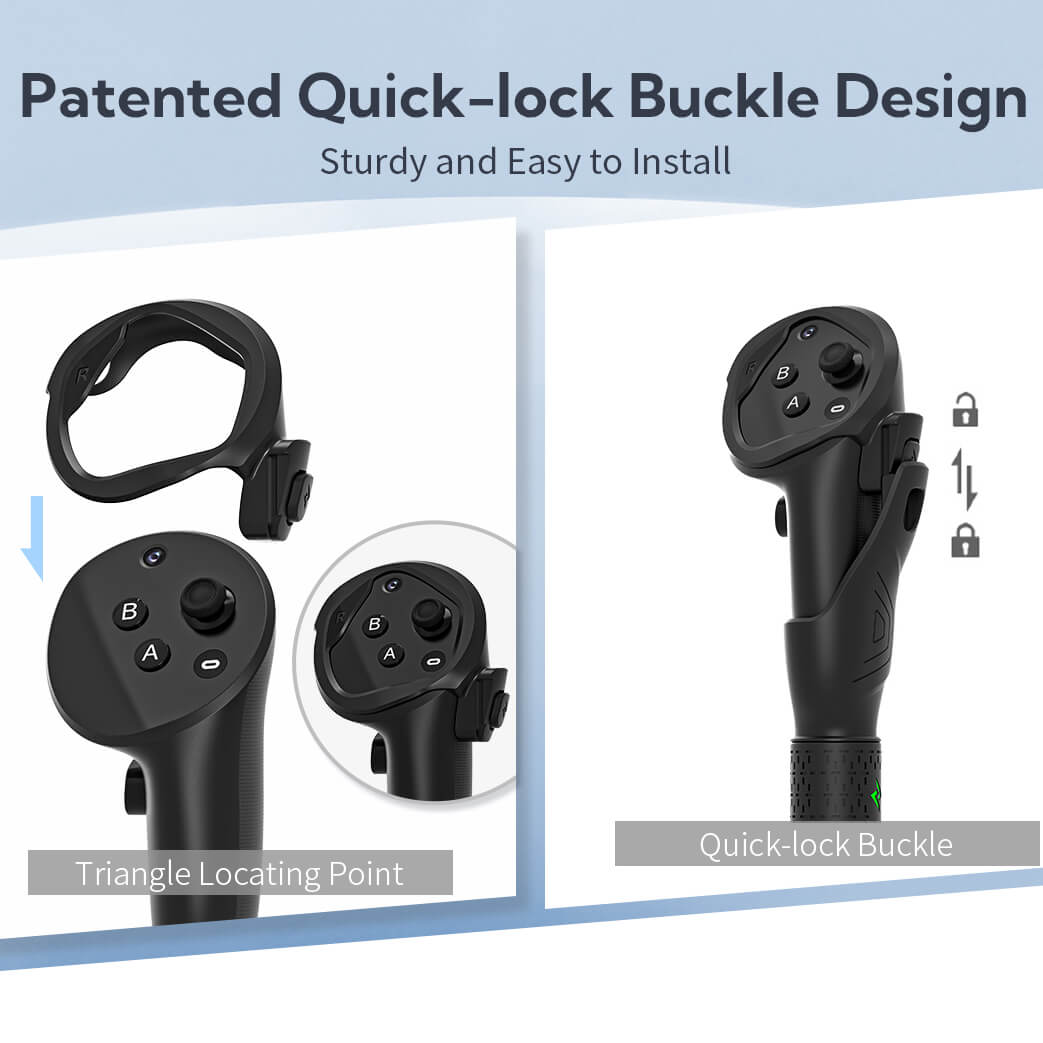 ZyberVR Handle Buckles for Quest Pro