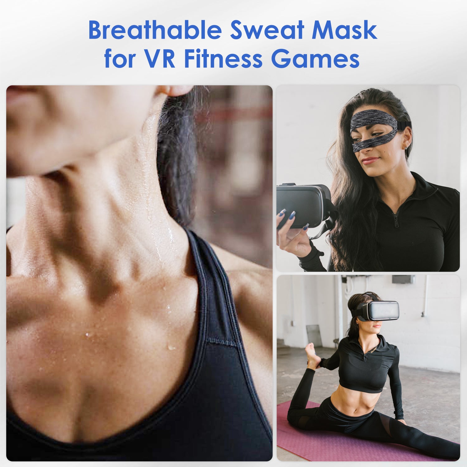ZyberVR VR Mask Sweat Band (3PCS) pour Quest 2, Pico 4 et PSVR2