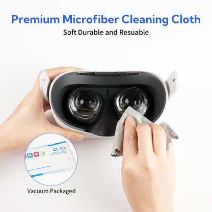 Virtual Reality Headset Microfiber Cloth For Oculus Quest ZyberVR