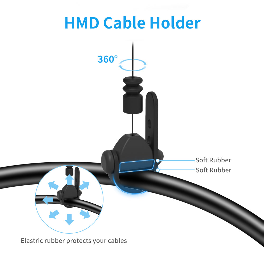 Gestión de cables ZyberVR (6 paquetes) para Quest 2 