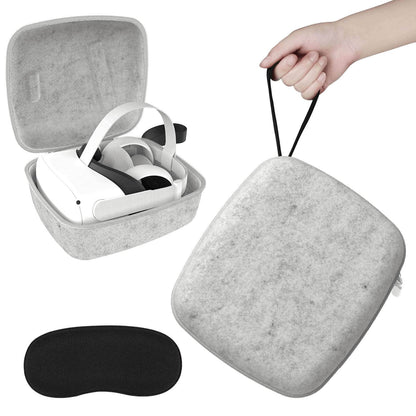 ZyberVR Hard Shell Felt Carrying Case for Quest 2
