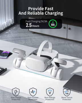 ZyberVR Wireless Charging Dock for Quest 2