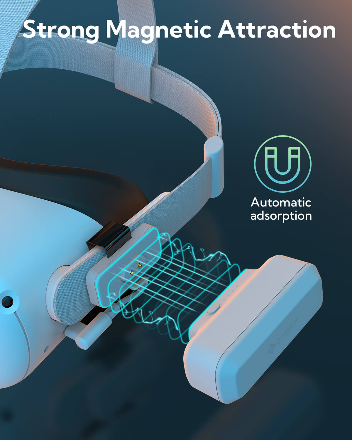 Batterie VR magnétique ZyberVR 5000mAh