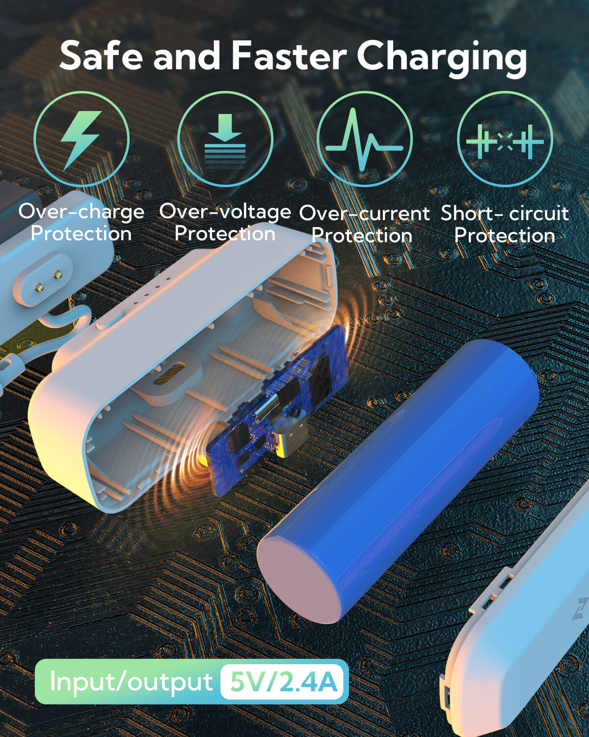 Batterie VR magnétique ZyberVR 5000mAh